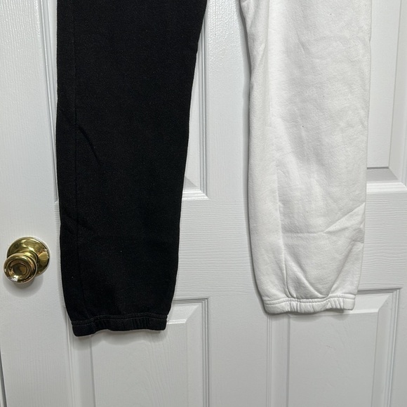 LA DETRESSE The Lovers black and white color block sweat pants jogger M NWT - Picture 7 of 10
